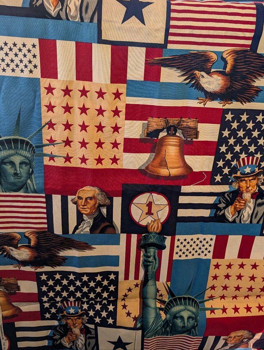 Alexander Henry DeLeon Patriotic Independence Day Americana Patchwork Fabric 2-Y - Picture 2 of 8